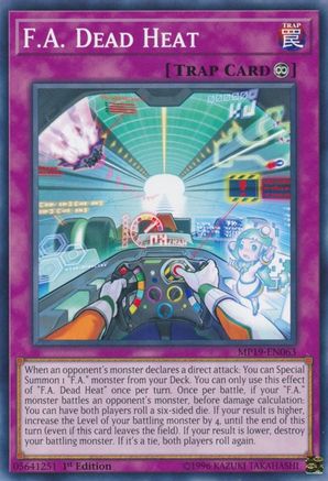 F.A. Dead Heat (MP19-EN063) - 2019 Gold Sarcophagus Tin Mega Pack 1st Edition - Premium Yugioh Single from Konami - Just $0.25! Shop now at Game Crave Tournament Store