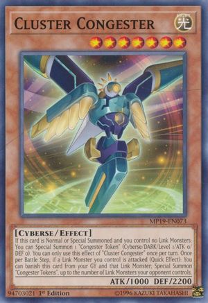 Cluster Congester (MP19-EN073) - 2019 Gold Sarcophagus Tin Mega Pack Unlimited - Premium Yugioh Single from Konami - Just $0.25! Shop now at Game Crave Tournament Store