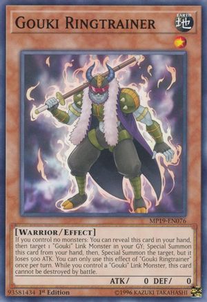 Gouki Ringtrainer (MP19-EN076) - 2019 Gold Sarcophagus Tin Mega Pack 1st Edition - Premium Yugioh Single from Konami - Just $0.25! Shop now at Game Crave Tournament Store