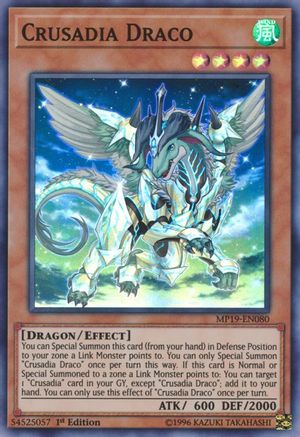 Crusadia Draco (MP19-EN080) - 2019 Gold Sarcophagus Tin Mega Pack Unlimited - Premium Yugioh Single from Konami - Just $0.25! Shop now at Game Crave Tournament Store