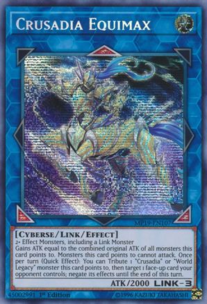 Crusadia Equimax (MP19-EN107) - 2019 Gold Sarcophagus Tin Mega Pack Unlimited - Premium Yugioh Single from Konami - Just $0.41! Shop now at Game Crave Tournament Store