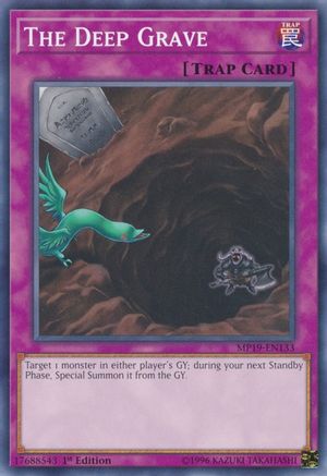The Deep Grave (MP19-EN133) - 2019 Gold Sarcophagus Tin Mega Pack Unlimited - Premium Yugioh Single from Konami - Just $0.25! Shop now at Game Crave Tournament Store