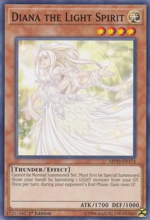 Diana the Light Spirit (MP19-EN174) - 2019 Gold Sarcophagus Tin Mega Pack 1st Edition - Premium Yugioh Single from Konami - Just $0.25! Shop now at Game Crave Tournament Store