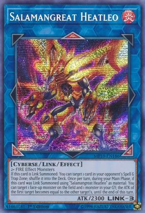Salamangreat Heatleo (MP19-EN186) - 2019 Gold Sarcophagus Tin Mega Pack 1st Edition - Premium Yugioh Single from Konami - Just $0.21! Shop now at Game Crave Tournament Store