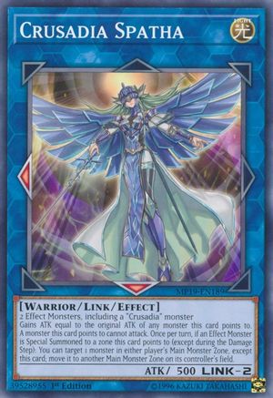 Crusadia Spatha (MP19-EN189) - 2019 Gold Sarcophagus Tin Mega Pack 1st Edition - Premium Yugioh Single from Konami - Just $0.25! Shop now at Game Crave Tournament Store