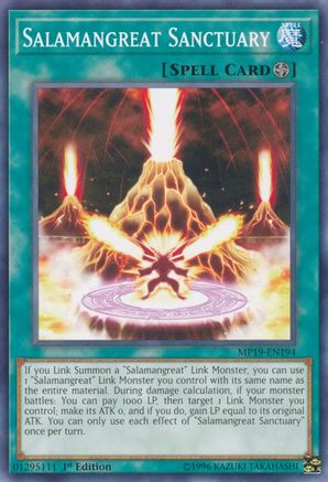Salamangreat Sanctuary (MP19-EN194) - 2019 Gold Sarcophagus Tin Mega Pack Unlimited - Premium Yugioh Single from Konami - Just $0.08! Shop now at Game Crave Tournament Store