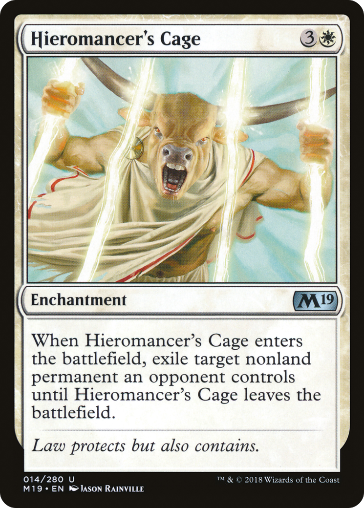 Hieromancer's Cage (M19-014) - Core Set 2019 Foil - Premium MTG Single from Wizards of the Coast - Just $0.08! Shop now at Game Crave Tournament Store
