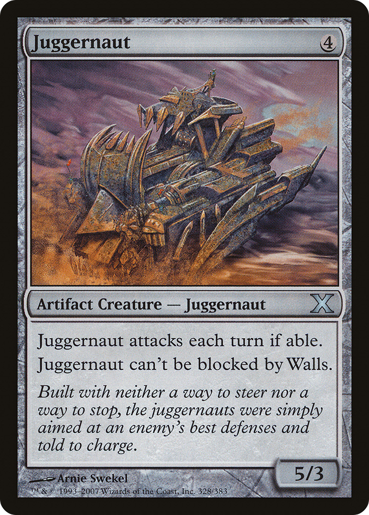 Juggernaut (10E-328) - Tenth Edition Foil - Premium MTG Single from Wizards of the Coast - Just $0.12! Shop now at Game Crave Tournament Store