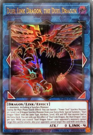 Duel Link Dragon, the Duel Dragon (UR) (YCSW-EN012) - Yu-Gi-Oh! Championship Series Prize Cards - Premium Yugioh Single from Konami - Just $20000! Shop now at Game Crave Tournament Store