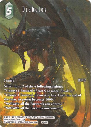 Diabolos - 5-062L (Full Art) (DECK EXCLUSIVE CARDS) - Premium Final Fantasy Single from Deck Exclusive Cards - Just $0.23! Shop now at Game Crave Tournament Store