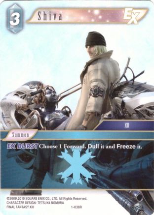 Shiva EX (Rare) - 1-038R (DECK EXCLUSIVE CARDS) - Premium Final Fantasy Single from Deck Exclusive Cards - Just $0.25! Shop now at Game Crave Tournament Store