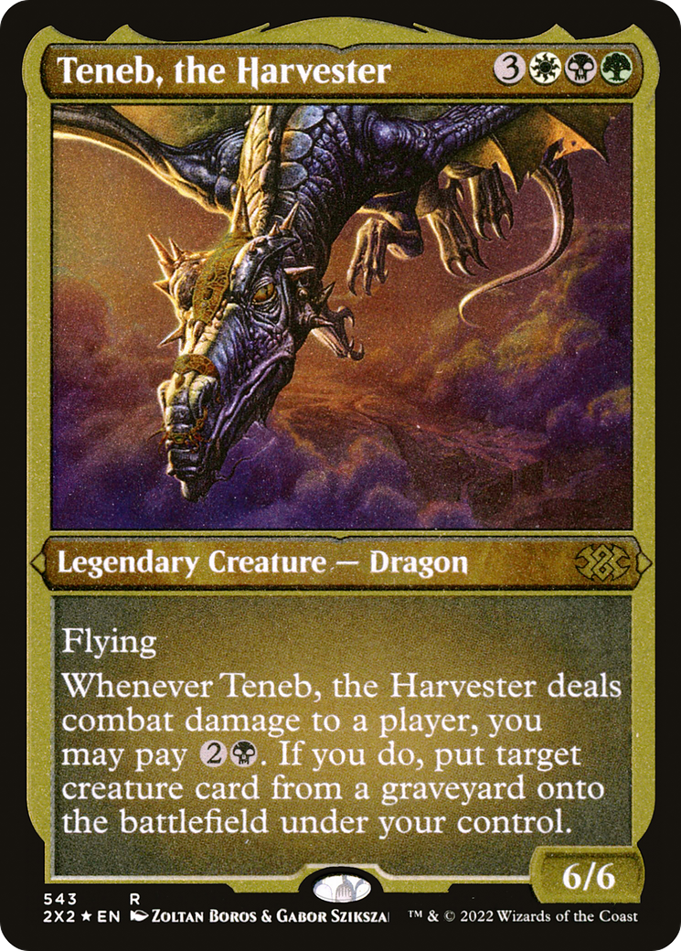 Teneb, the Harvester (2X2-543) - Double Masters 2022 Etched Foil - Premium MTG Single from Wizards of the Coast - Just $4.29! Shop now at Game Crave Tournament Store