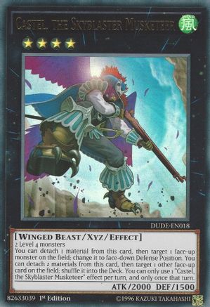 YuGiOh Duel Devastator Ultra Rare Castel, the Skyblaster Musketeer Dude-en018 YuGiOh Duel Devastator Ultra Rare Castel, the Skyblaster Musketeer Dude-en018