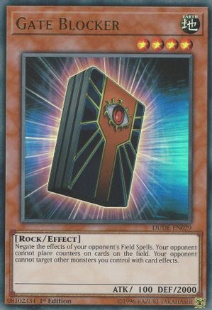 Gate Blocker (DUDE-EN029) - Duel Devastator 1st Edition - Premium Yugioh Single from Konami - Just $0.25! Shop now at Game Crave Tournament Store