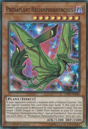 Game Crave Tournament Store - Predaplant Heliamphorhynchus (LED5-EN046) -  Legendary Duelists: Immortal Destiny 1st Edition