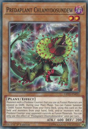 Predaplant Chlamydosundew (LED5-EN051) - Legendary Duelists: Immortal Destiny 1st Edition - Premium Yugioh Single from Konami - Just $0.26! Shop now at Game Crave Tournament Store