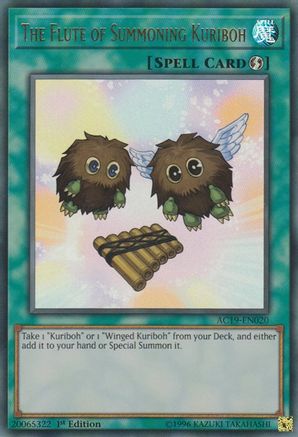 The Flute of Summoning Kuriboh (AC19-EN020) - Advent Calendar 2019 1st Edition - Premium Yugioh Single from Konami - Just $0.94! Shop now at Game Crave Tournament Store