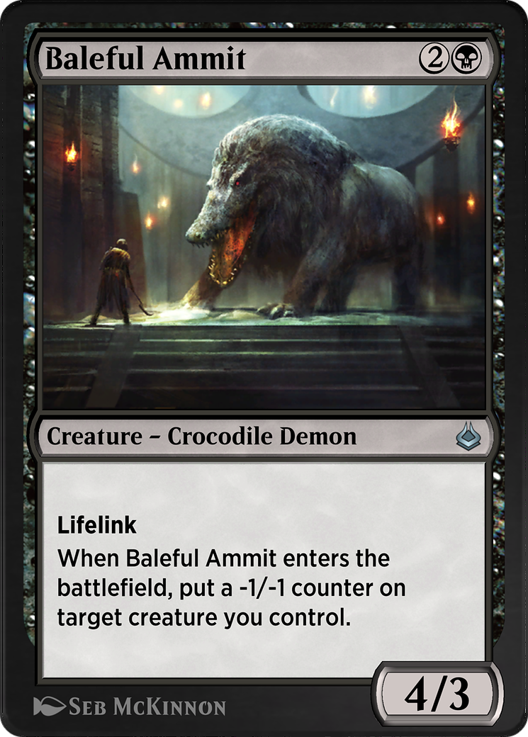 Baleful Ammit (AKR-092) - Amonkhet Remastered - Premium MTG Single from Wizards of the Coast - Just $0! Shop now at Game Crave Tournament Store
