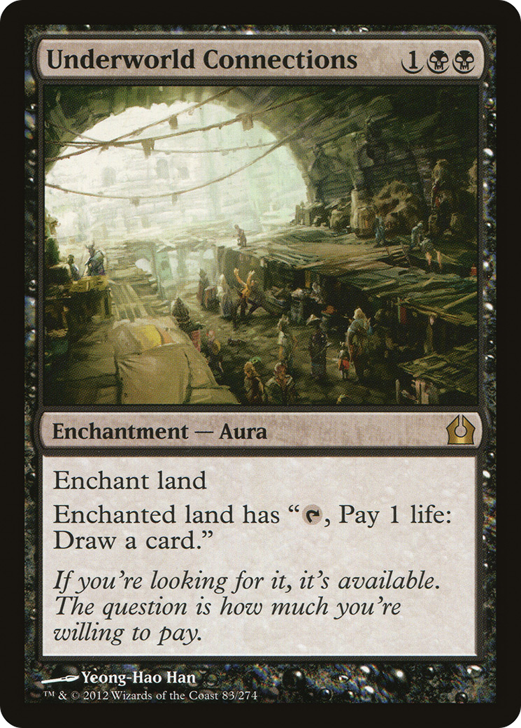 Underworld Connections (RTR-083) - Return to Ravnica - Premium MTG Single from Wizards of the Coast - Just $0.26! Shop now at Game Crave Tournament Store
