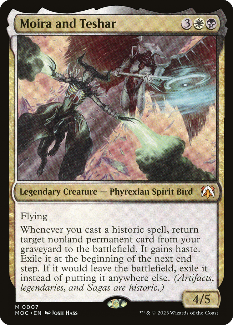 Moira and Teshar (MOC-007) - March of the Machine Commander Foil - Premium MTG Single from Wizards of the Coast - Just $0.08! Shop now at Game Crave Tournament Store