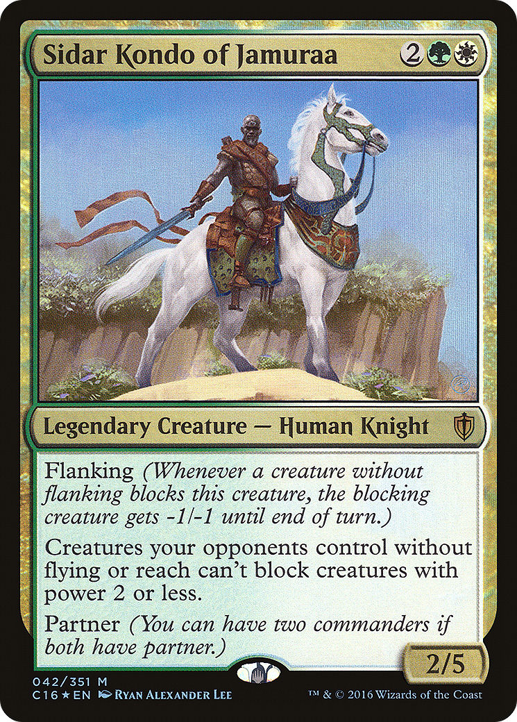 Sidar Kondo of Jamuraa (C16-042) - Commander 2016 Foil - Premium MTG Single from Wizards of the Coast - Just $0.25! Shop now at Game Crave Tournament Store