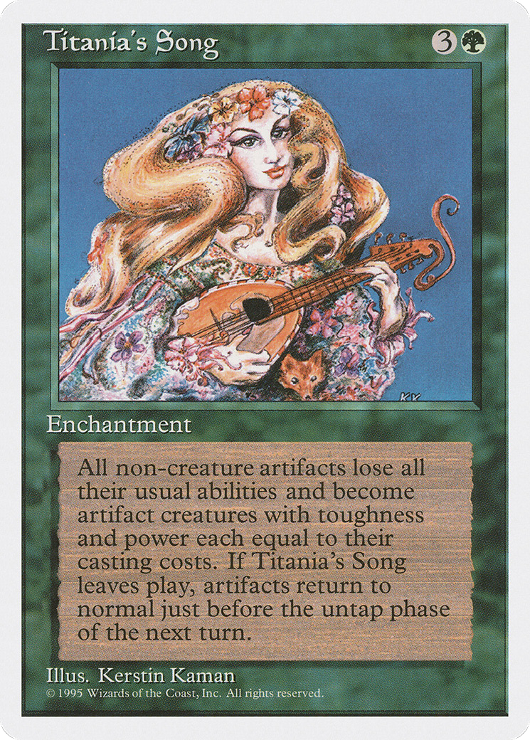 Titania's Song (4ED-276) - Fourth Edition - Premium MTG Single from Wizards of the Coast - Just $0.28! Shop now at Game Crave Tournament Store