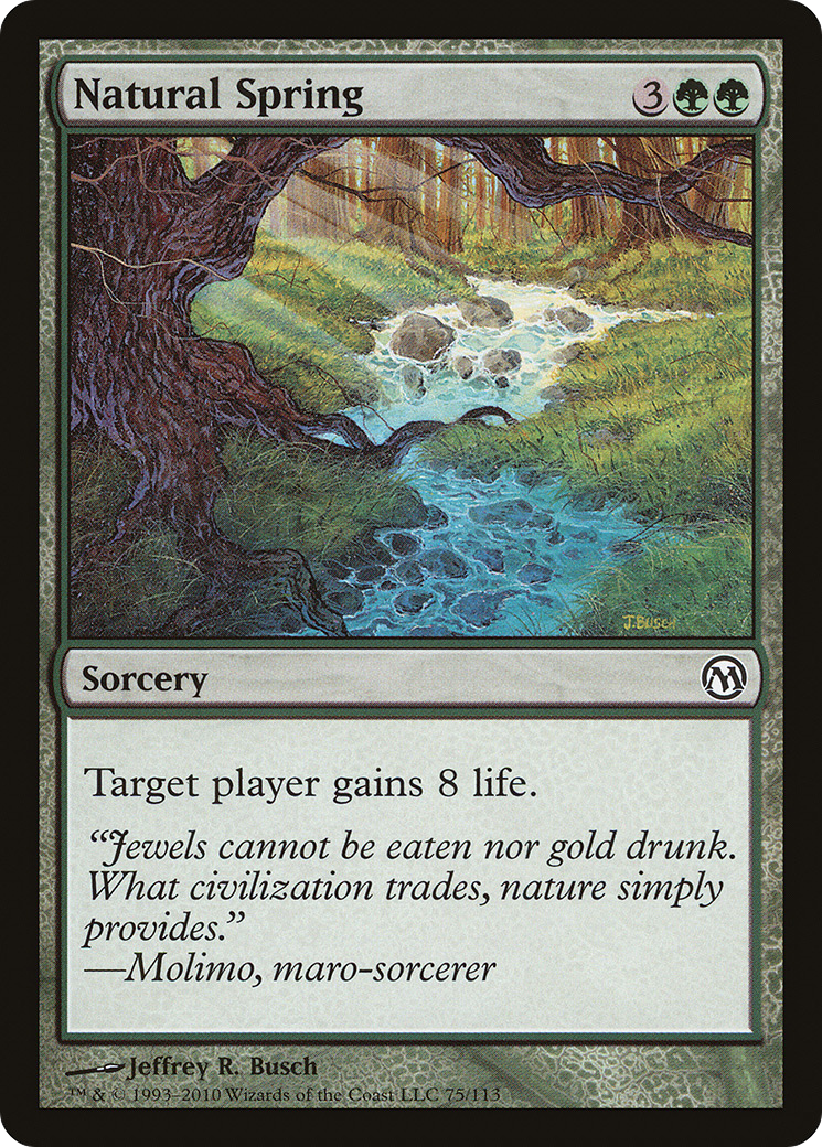 Natural Spring (DPA-075) - Duels of the Planeswalkers - Premium MTG Single from Wizards of the Coast - Just $0.08! Shop now at Game Crave Tournament Store