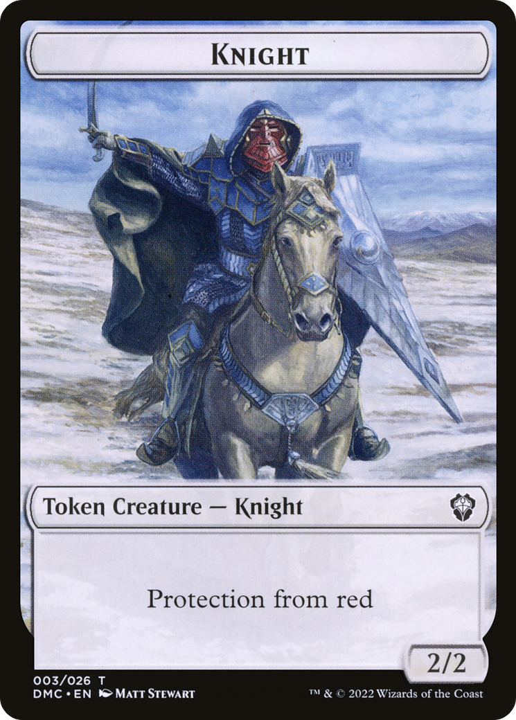 Knight (TDMU-003) - Dominaria United Tokens Foil - Premium MTG Single from Wizards of the Coast - Just $0! Shop now at Game Crave Tournament Store