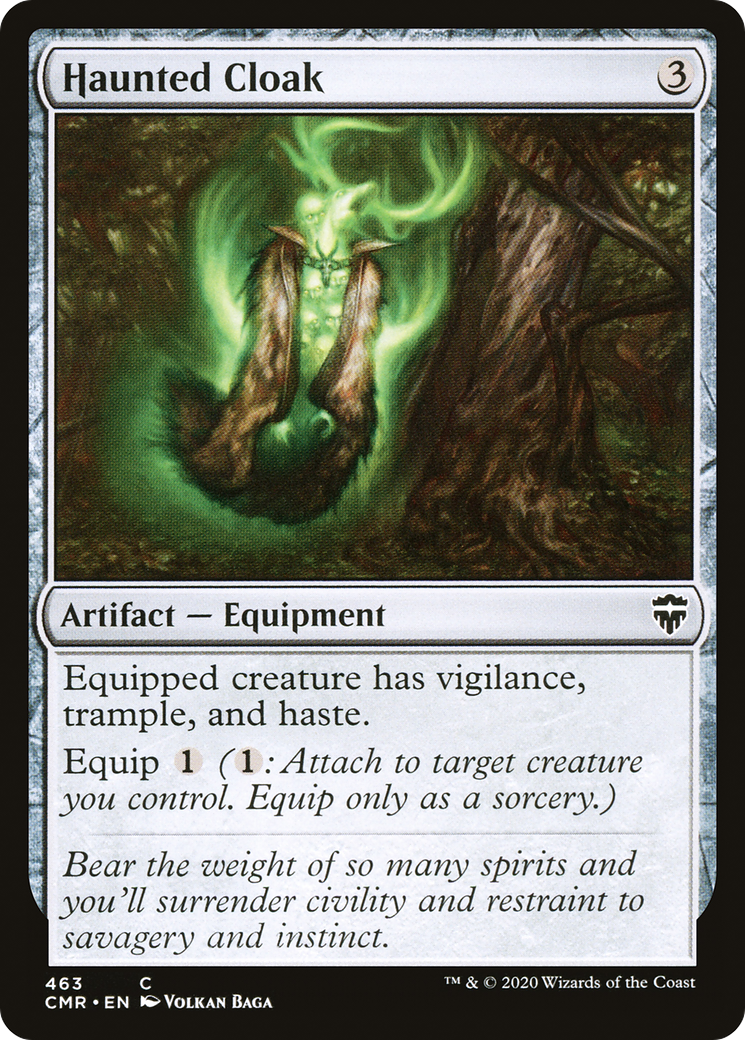 Haunted Cloak (CMR-463) - Commander Legends - Premium MTG Single from Wizards of the Coast - Just $0.08! Shop now at Game Crave Tournament Store