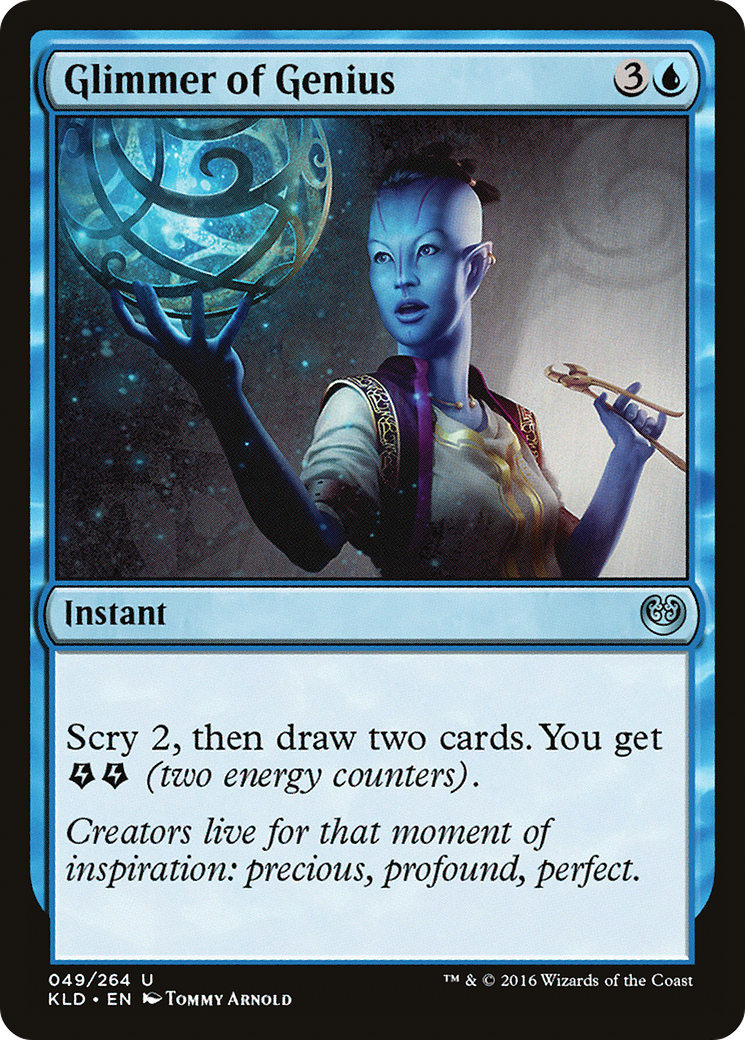 Glimmer of Genius (KLD-049) - Kaladesh - Premium MTG Single from Wizards of the Coast - Just $0.25! Shop now at Game Crave Tournament Store