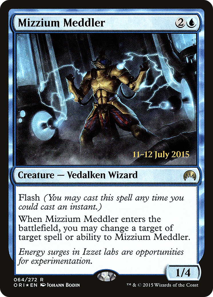 Mizzium Meddler (PORI-64S) - Magic Origins Promos Foil - Premium MTG Single from Wizards of the Coast - Just $0.25! Shop now at Game Crave Tournament Store