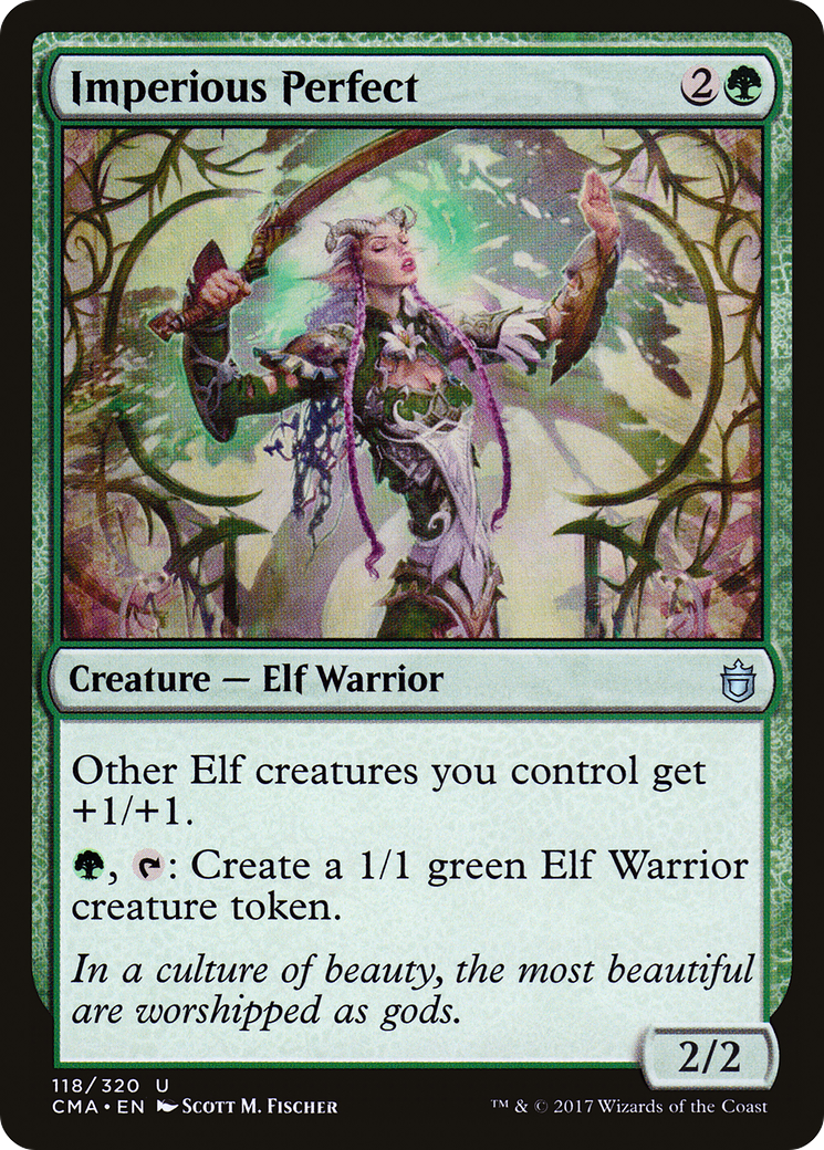 Imperious Perfect (CMA-118) - Commander Anthology - Premium MTG Single from Wizards of the Coast - Just $0.37! Shop now at Game Crave Tournament Store