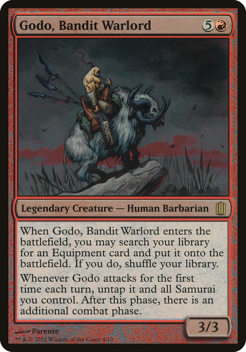 Godo, Bandit Warlord (OCM1-004) - Commander's Arsenal Oversized Foil - Premium MTG Single from Wizards of the Coast - Just $4.78! Shop now at Game Crave Tournament Store