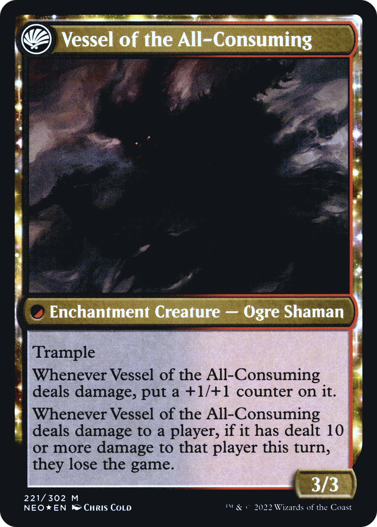 Hidetsugu Consumes All // Vessel of the All-Consuming (PNEO-221S) - Kamigawa: Neon Dynasty Promos: (fandfc) Foil - Premium MTG Single from Wizards of the Coast - Just $0.71! Shop now at Game Crave Tournament Store