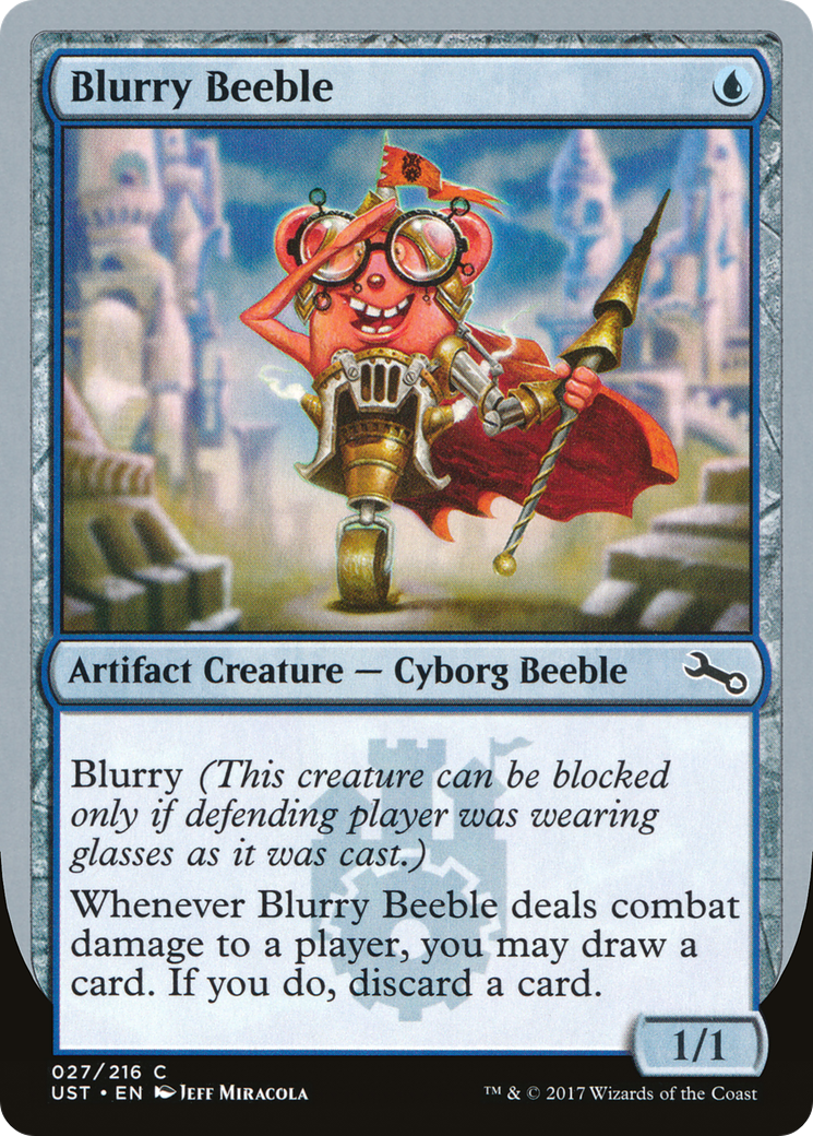 Blurry Beeble (UST-027) - Unstable Foil - Premium MTG Single from Wizards of the Coast - Just $0.49! Shop now at Game Crave Tournament Store