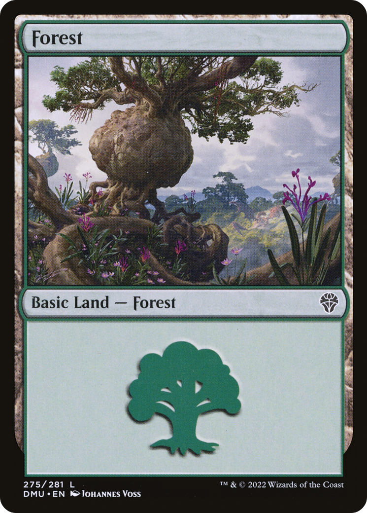 Forest (DMU-275) - Dominaria United Foil - Premium MTG Single from Wizards of the Coast - Just $0.08! Shop now at Game Crave Tournament Store