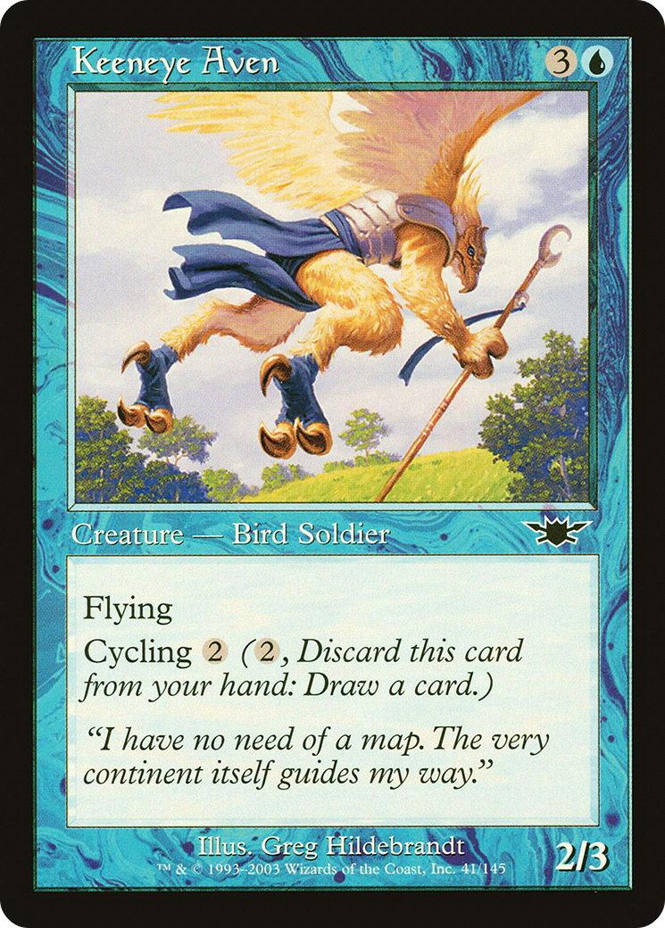 Keeneye Aven (LGN-041) - Legions Foil - Premium MTG Single from Wizards of the Coast - Just $0.55! Shop now at Game Crave Tournament Store