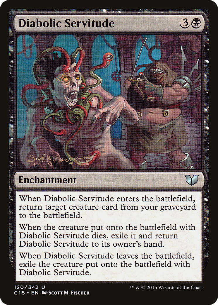Diabolic Servitude (C15-120) - Commander 2015 - Premium MTG Single from Wizards of the Coast - Just $0.25! Shop now at Game Crave Tournament Store