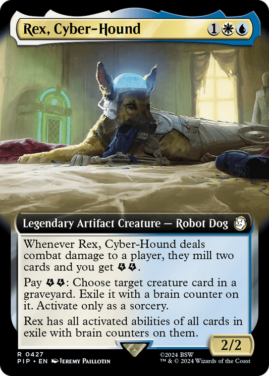 Rex, Cyber-Hound (PIP-427) - Fallout: (Extended Art) - Premium MTG Single from Wizards of the Coast - Just $0.08! Shop now at Game Crave Tournament Store