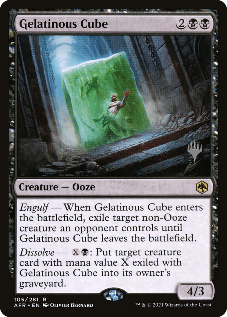 Gelatinous Cube (PAFR-105P) - Adventures in the Forgotten Realms Promos Foil - Premium MTG Single from Wizards of the Coast - Just $0.18! Shop now at Game Crave Tournament Store