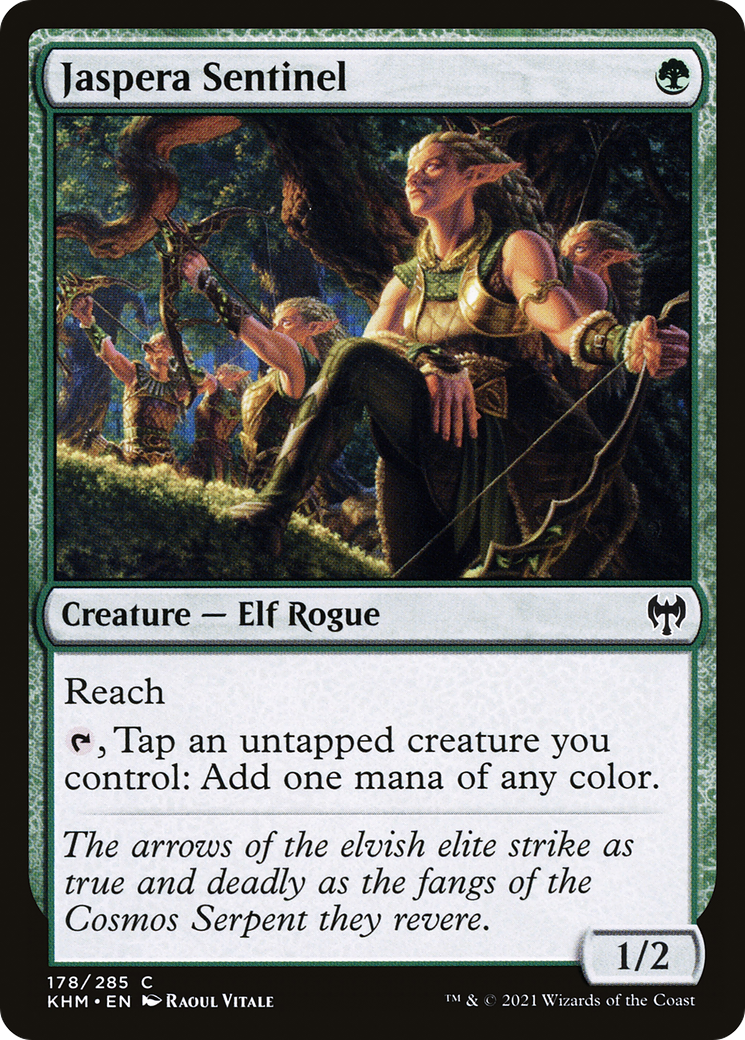 Jaspera Sentinel (KHM-178) - Kaldheim Foil - Premium MTG Single from Wizards of the Coast - Just $0.08! Shop now at Game Crave Tournament Store