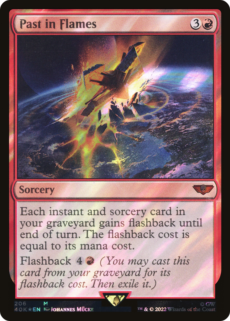 Past in Flames (40K-206★) - Warhammer 40,000 Commander Foil - Premium MTG Single from Wizards of the Coast - Just $0.55! Shop now at Game Crave Tournament Store