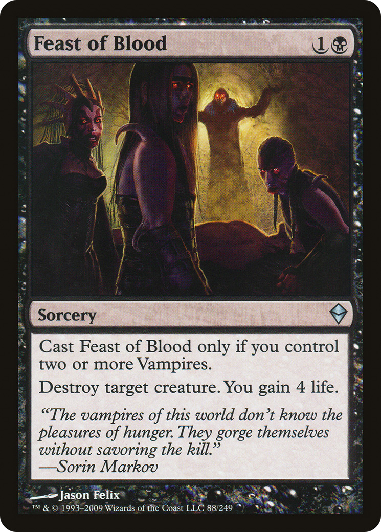 Feast of Blood (ZEN-088) - Zendikar Foil - Premium MTG Single from Wizards of the Coast - Just $1.90! Shop now at Game Crave Tournament Store