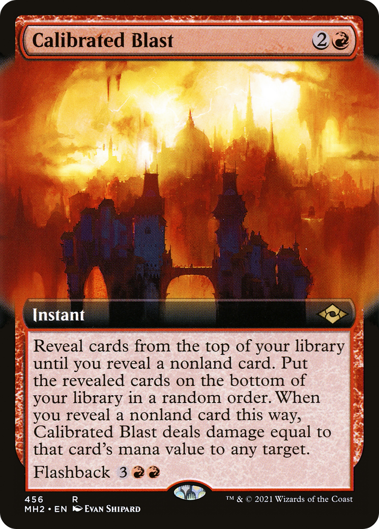 Calibrated Blast (MH2-456) - Modern Horizons 2: (Extended Art) - Premium MTG Single from Wizards of the Coast - Just $0.08! Shop now at Game Crave Tournament Store