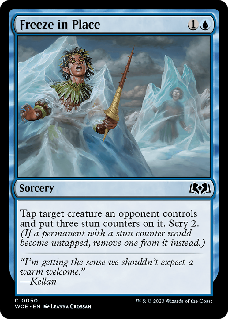 Freeze in Place (WOE-050) - Wilds of Eldraine - Premium MTG Single from Wizards of the Coast - Just $0.08! Shop now at Game Crave Tournament Store