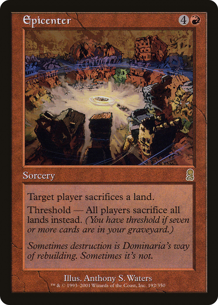 Epicenter (ODY-192) - Odyssey Foil - Premium MTG Single from Wizards of the Coast - Just $9.60! Shop now at Game Crave Tournament Store