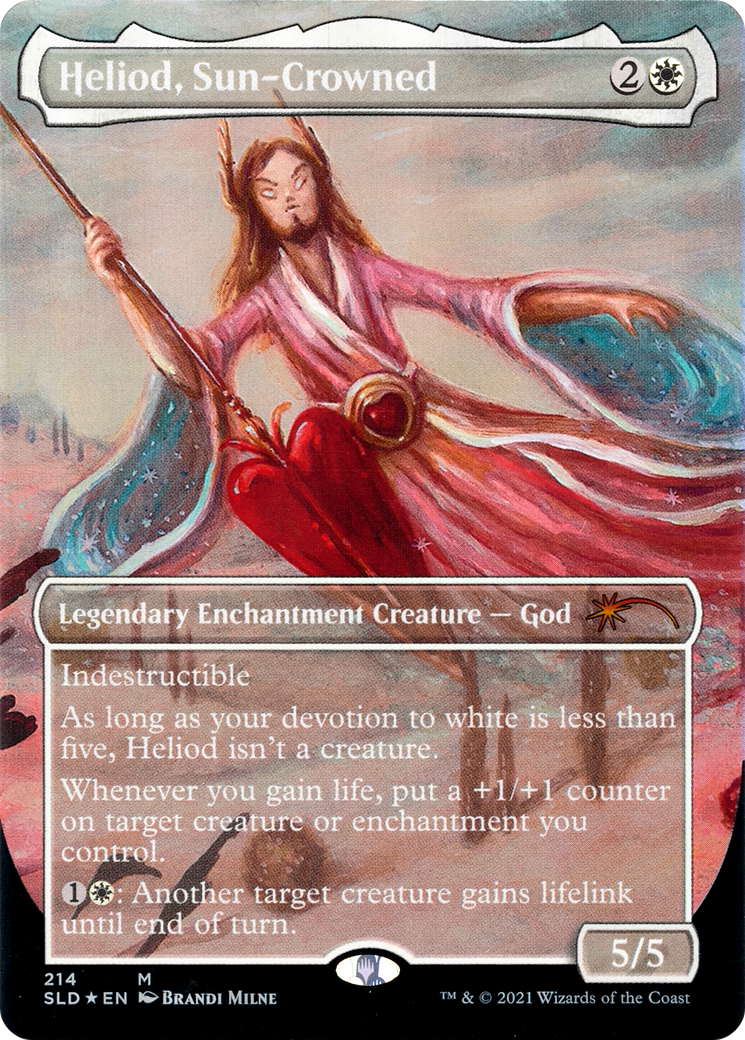 Heliod, Sun-Crowned (SLD-214) - Secret Lair Drop (Borderless) - Premium MTG Single from Wizards of the Coast - Just $4.34! Shop now at Game Crave Tournament Store