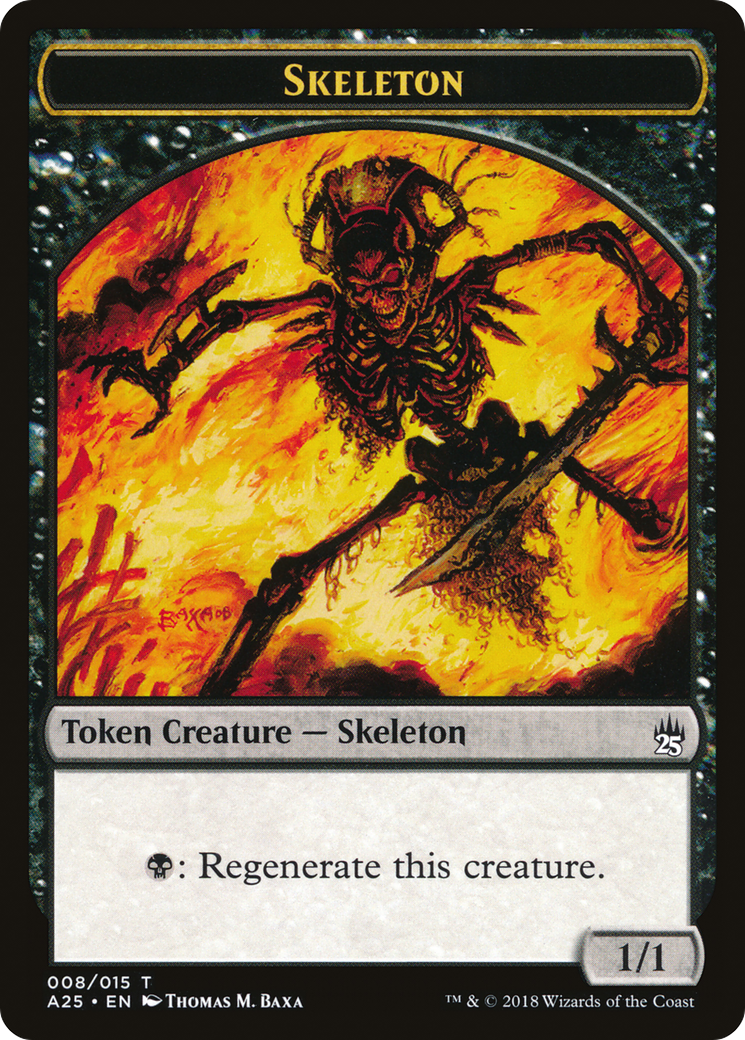 Skeleton (TA25-008) - Masters 25 Tokens - Premium MTG Single from Wizards of the Coast - Just $0.08! Shop now at Game Crave Tournament Store