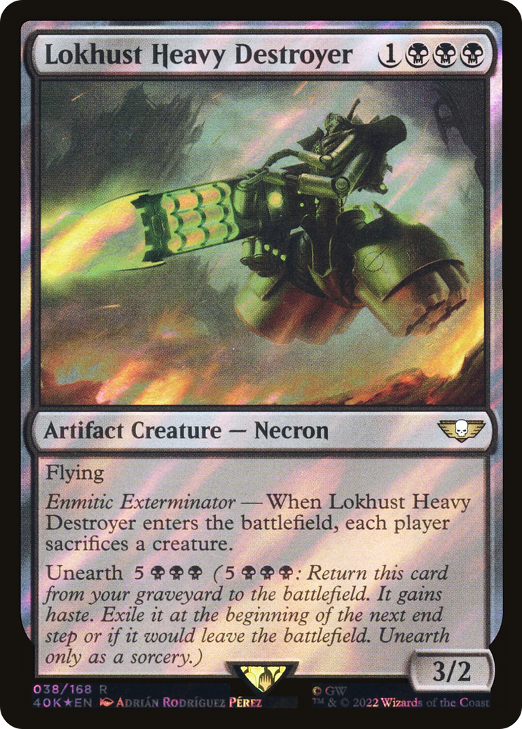 Lokhust Heavy Destroyer (40K-38★) - Warhammer 40,000 Commander Foil - Premium MTG Single from Wizards of the Coast - Just $0.27! Shop now at Game Crave Tournament Store