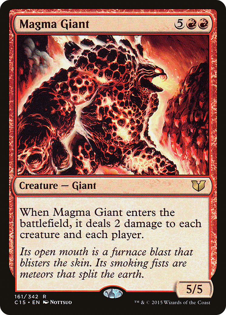 Magma Giant (C15-161) - Commander 2015 - Premium MTG Single from Wizards of the Coast - Just $0.08! Shop now at Game Crave Tournament Store